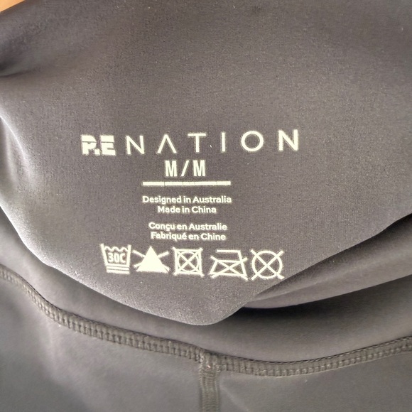 PE Nation Salto Legging Black High Rise Logo Activewear | Size M - Picture 16 of 16